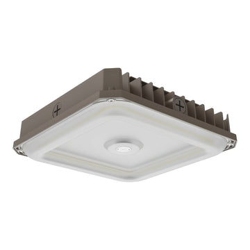 Waterproof LED Canopy Gas Station Light Fixture - CCT and Wattage Selectable - Up to 13500 Lumens - 120-277VAC - 0-10V Dimmable - Outdoor Carport Ceiling Light for Garage Shop Entrance Workshop Porch Barn